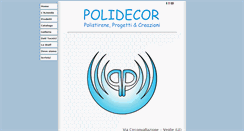 Desktop Screenshot of polidecor.it